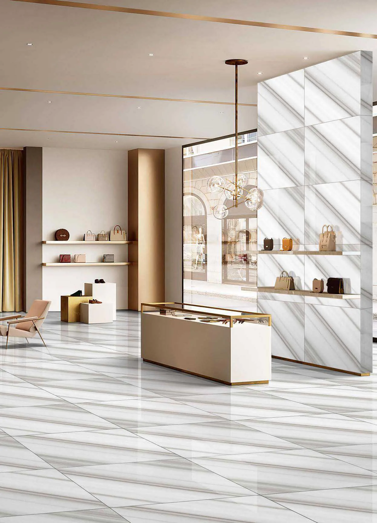 Керамогранит Premium Softek Bianco 